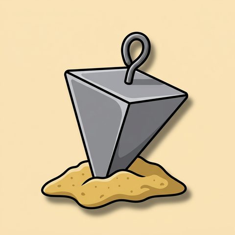 Pyramid surf sinkers