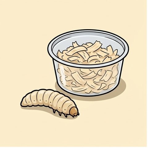 Live wax worms, 250 count