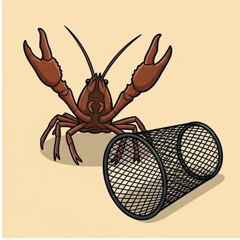 Torpedo crawfish trap